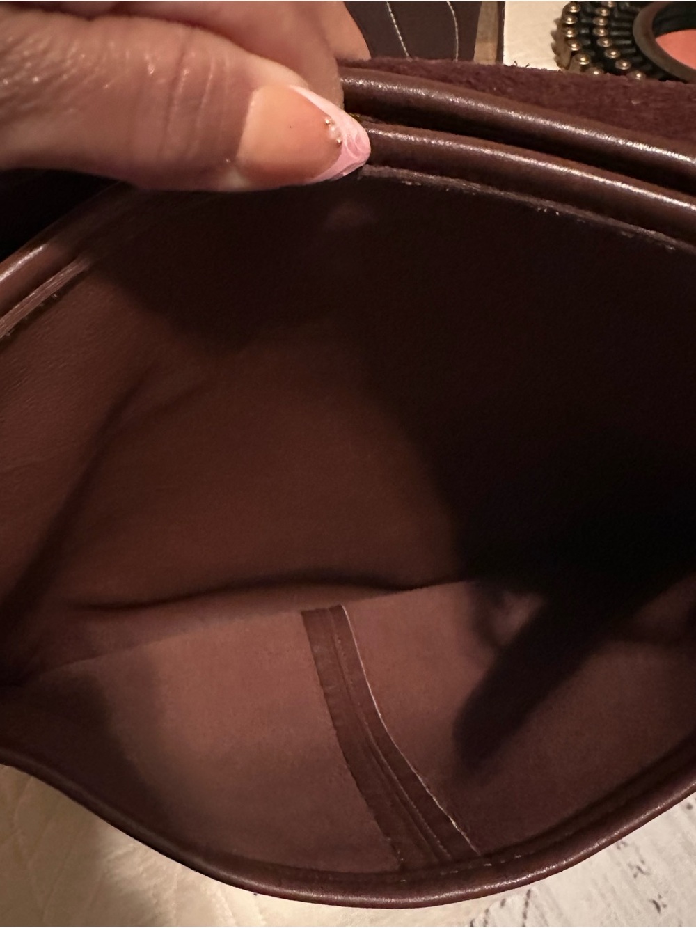 Coach Brown Leather Crossbody Shoulder Bag - Picture 3 of 5